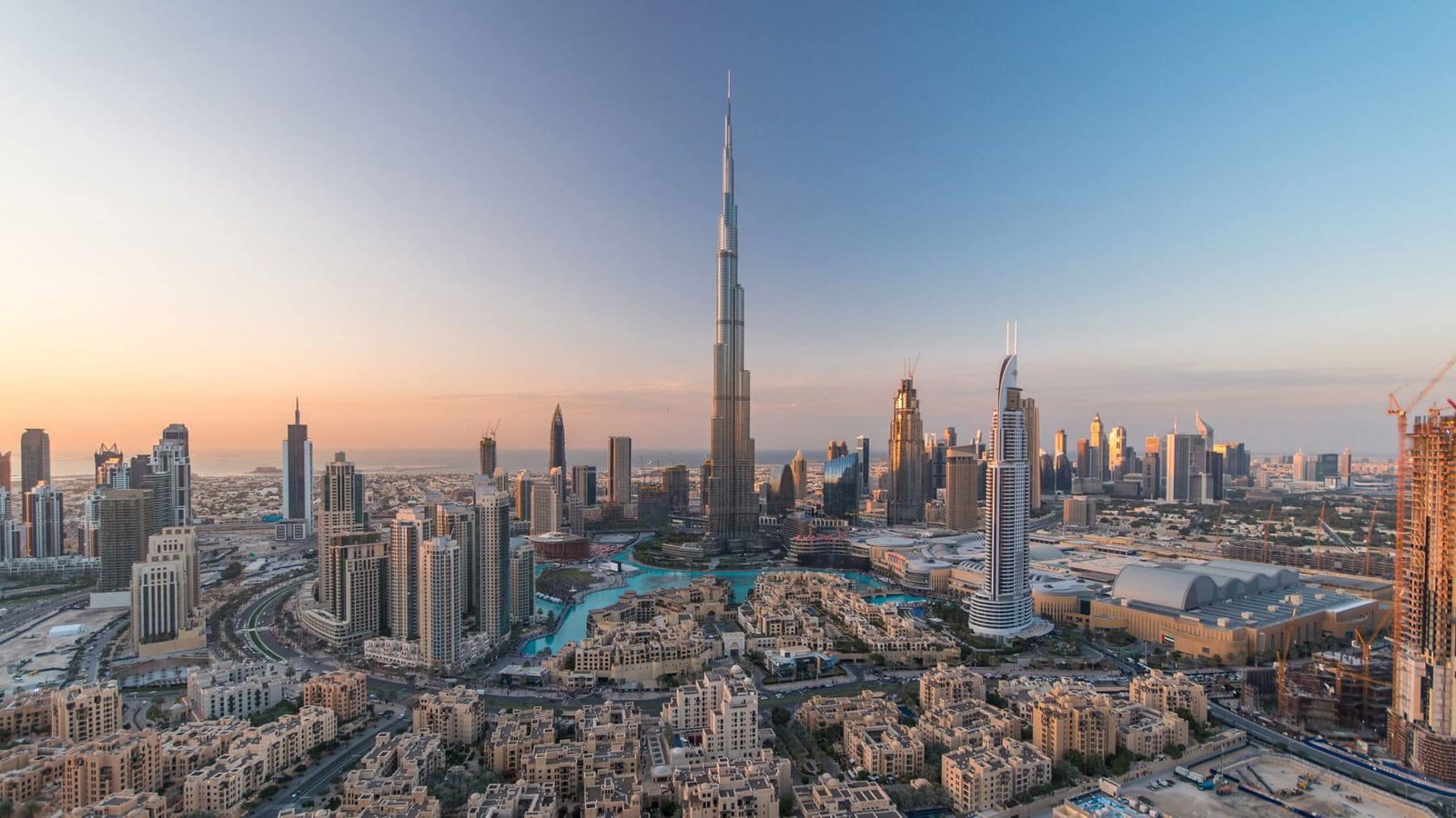 Dubai skyline at sunset, where Digimac One Solution registers mainland and free zone companies